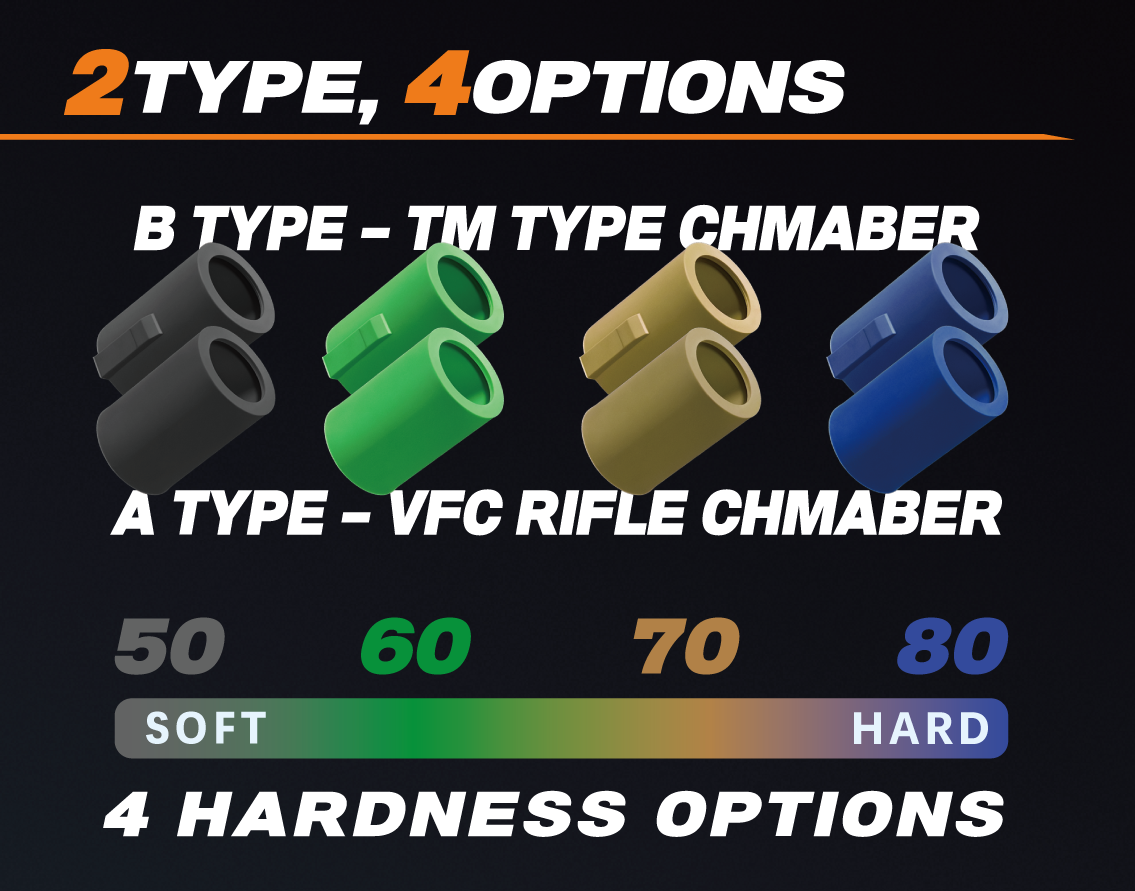 TAGART HIGH PRECISION HOP-UP BUCKING, rubber
